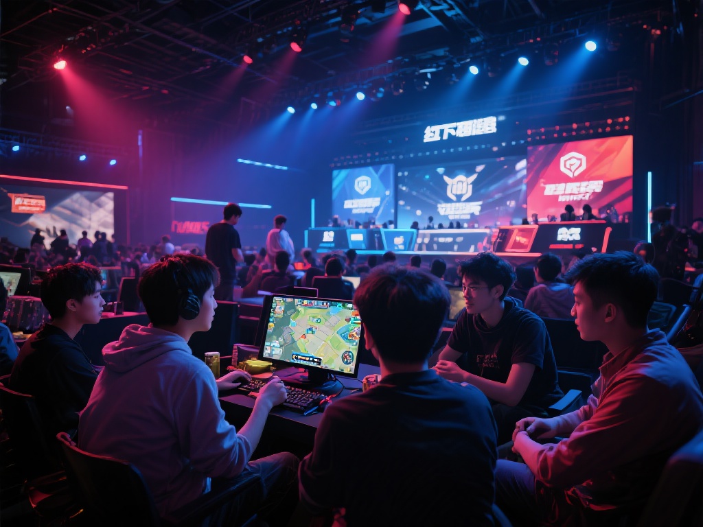 线下活动则更多见于一些电竞赛事现场或朋友间的私下娱